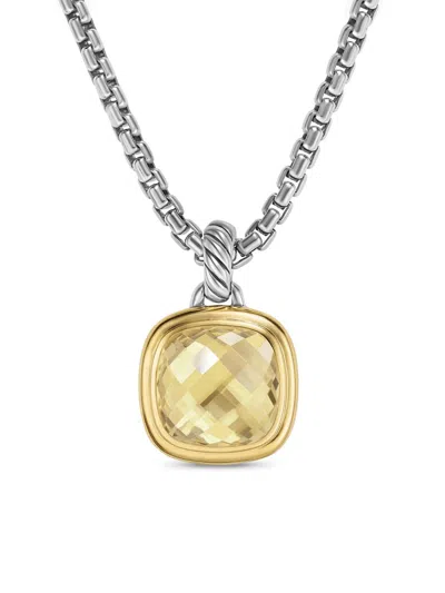David Yurman Women's Albion Pendant In Sterling Silver In Brown
