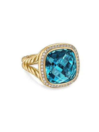 David Yurman Women's Albion Ring In 18k Yellow Gold In Green