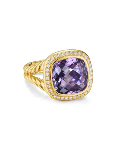 David Yurman Women's Albion Ring In 18k Yellow Gold In Green