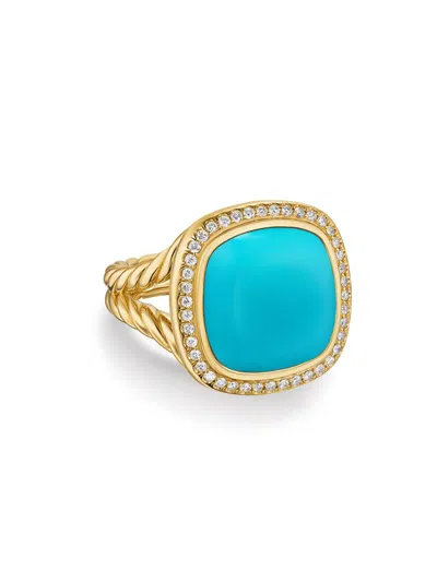 David Yurman Women's Albion Ring In 18k Yellow Gold In Turquoise