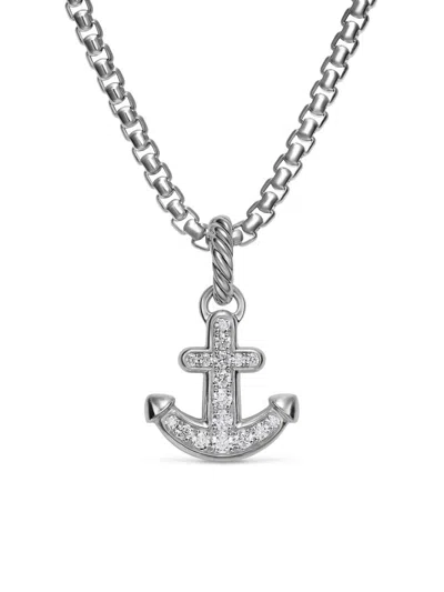 David Yurman Anchor Amulet In Gray