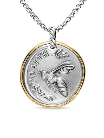 David Yurman Aphrodite Medallion Amulet In Metallic