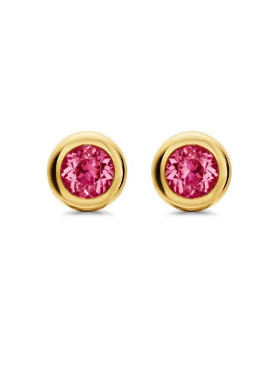 David Yurman Bezel Set Stud Earrings In Gold