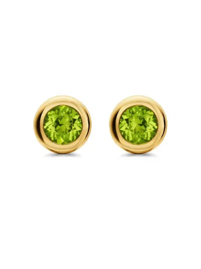 David Yurman Women's Bezel Set Stud Earrings In 18k Yellow Gold