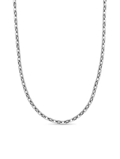 David Yurman Women's Box Chain Necklace In 18k Rose Gold, 1.7mm In Red