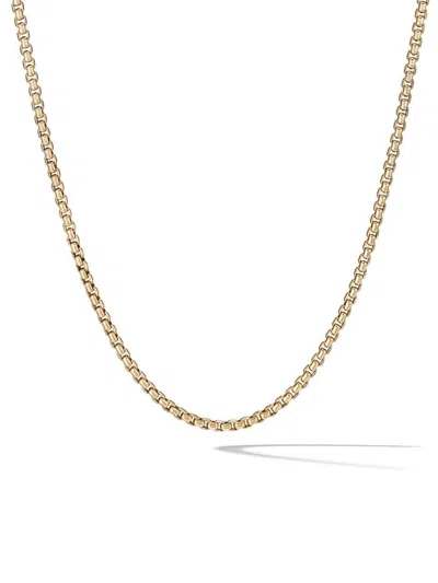 David Yurman Women's Box Chain Necklace In 18k Yellow Gold, 3.6mm