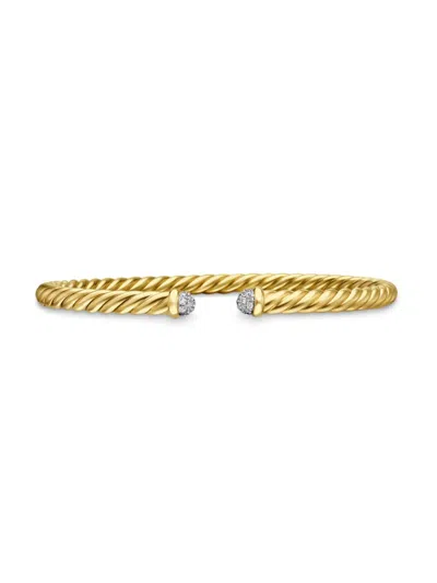 David Yurman Women's Cable Flex Bracelet In 18k Yellow Gold