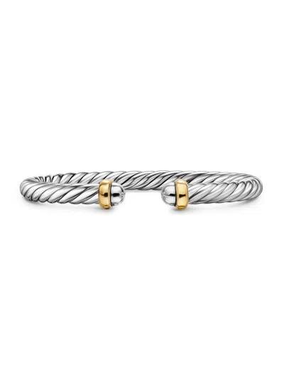 David Yurman Women's Cable Flex Bracelet In Sterling Silver In Brown