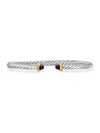 David Yurman Women's Cable Flex Bracelet In Sterling Silver In Black Onyx