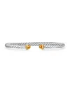 David Yurman Women's Cable Flex Bracelet In Sterling Silver In Citrine