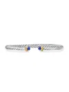 David Yurman Women's Cable Flex Bracelet In Sterling Silver In Lapis Lazuli