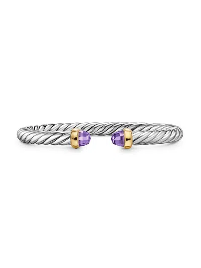 David Yurman Women's Cable Flex Bracelet In Sterling Silver In Gray