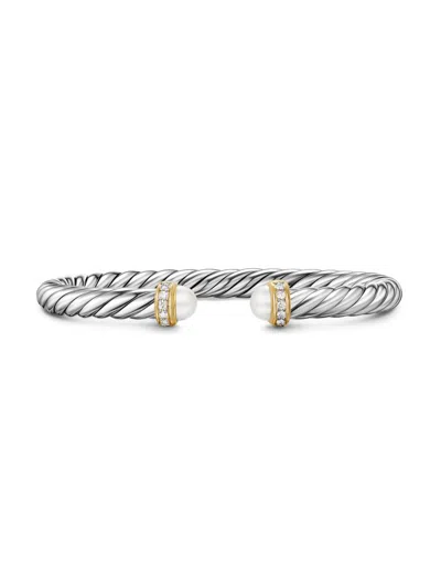 David Yurman Women's Cable Flex Bracelet In Sterling Silver In White