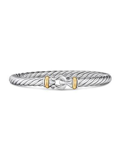 David Yurman Women's Cable Flex Buckle Bracelet In Sterling Silver In Neutral