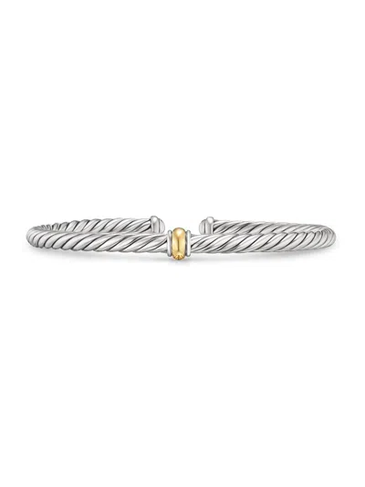 David Yurman Women's Cable Flex Station Bracelet In Sterling Silver In Pattern