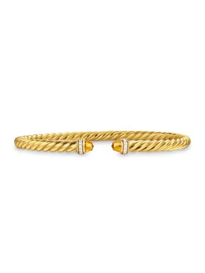 David Yurman Women's Cablespira Flex Bracelet In 18k Yellow Gold