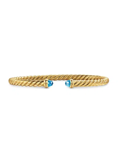 David Yurman Women's Cablespira Flex Bracelet In 18k Yellow Gold In Neutral