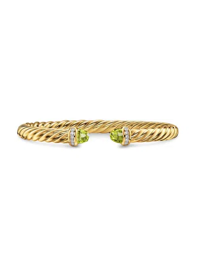 David Yurman Women's Cablespira Flex Bracelet In 18k Yellow Gold In Metallic