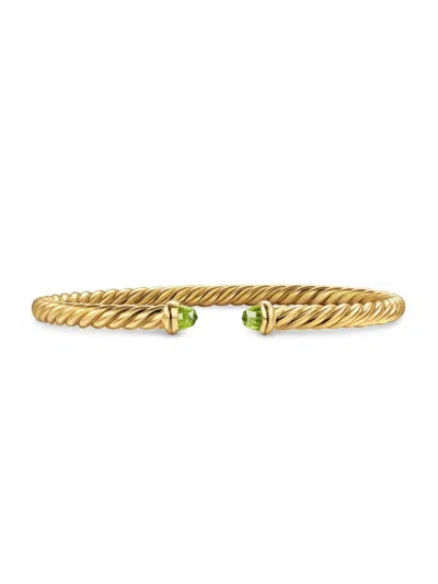 David Yurman Women's Cablespira Flex Bracelet In 18k Yellow Gold