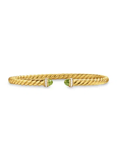 David Yurman Women's Cablespira Flex Bracelet In 18k Yellow Gold
