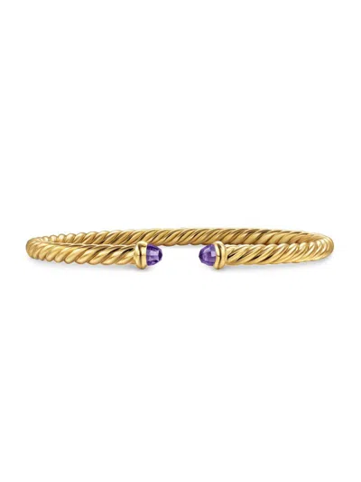David Yurman Women's Cablespira Flex Bracelet In 18k Yellow Gold In Neutral