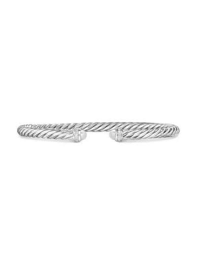 David Yurman Women's Cablespira Flex Bracelet In Sterling Silver In Orange