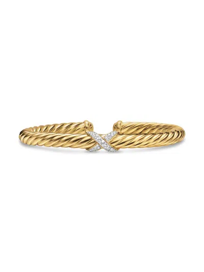 David Yurman Women's Cablespira Flex X Bracelet In 18k Yellow Gold In Neutral