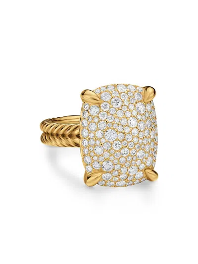 David Yurman Women's Chatelaine Elongated Ring In 18k Yellow Gold