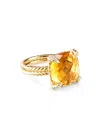 David Yurman Women's Chatelaine Ring In 18k Yellow Gold In Citrine