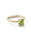 David Yurman Women's Chatelaine Ring In 18k Yellow Gold With Pavé Diamonds In Peridot