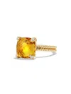 David Yurman Women's Chatelaine Ring In 18k Yellow Gold With Pavé Diamonds In Citrine
