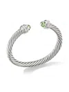 David Yurman Women's Classic Cable Bracelet In Sterling Silver In Prasiolite