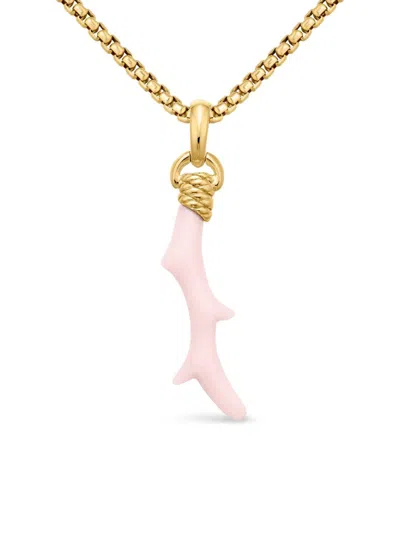 David Yurman Women's Coral Amulet In White