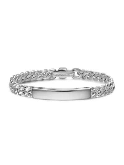 David Yurman Women's Curb Chain Id Bracelet In Sterling Silver, 7mm