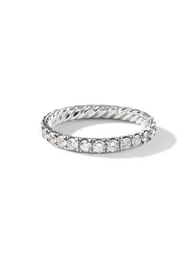 David Yurman Women's Dy Eden Band Ring In Platinum In Silver