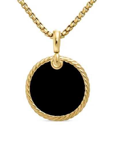 David Yurman Women's Dy Elements Disc Pendant In 18k Yellow Gold