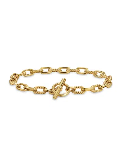 David Yurman Women's Dy Madison Toggle Chain Bracelet In 18k Yellow Gold, 5.5mm In Black