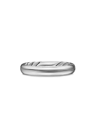 David Yurman Women's Dy Mercer Band Ring In Sterling Silver, 3.7mm In Neutral