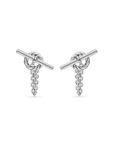 David Yurman Women's Dy Mercer Bold Toggle Chain Stud Earrings In Sterling Silver, 50.4mm