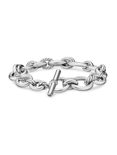 David Yurman Women's Dy Mercer Chain Bracelet In Sterling Silver In Brown