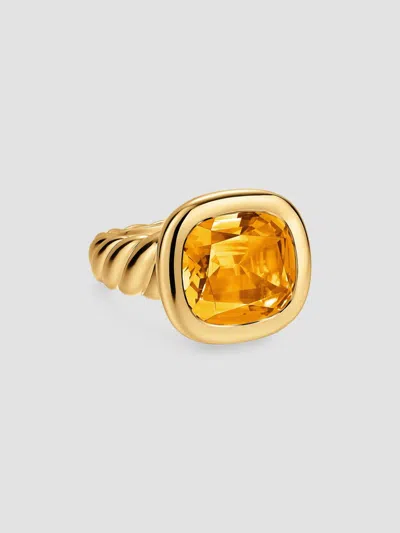 David Yurman Women's Dy Mercer Color Stone Ring In 18k Yellow Gold