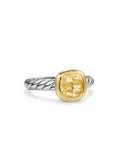 David Yurman Women's Dy Mercer Color Stone Ring In Sterling Silver In Gold