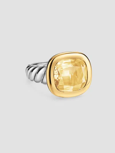 David Yurman Women's Dy Mercer Color Stone Ring In Sterling Silver In Gold