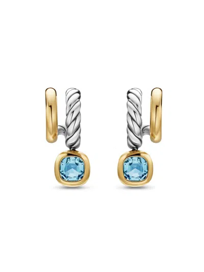 David Yurman Women's Dy Mercer Color Two Row Drop Earrings In Sterling Silver In Neutral