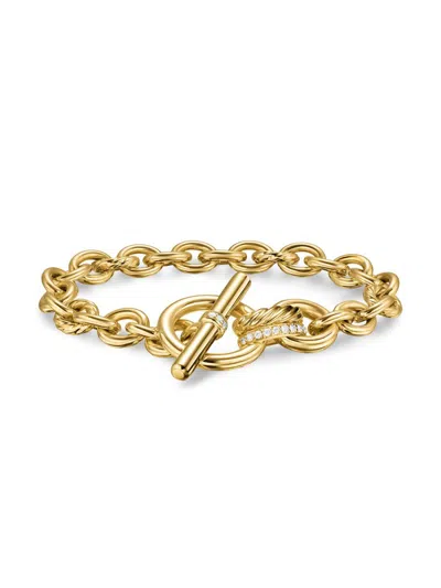 David Yurman Women's Dy Mercer Toggle Chain Bracelet In 18k Yellow Gold In Pattern