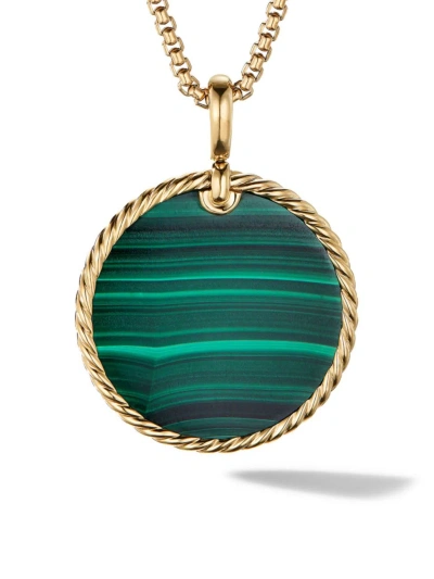 David Yurman Women's Elements 18k Yellow Gold & Gemstone Pendant In Malachite
