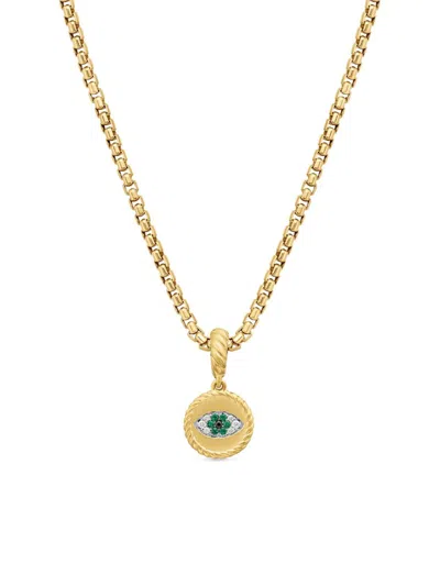 David Yurman Women's Evil Eye Amulet In 18k Yellow Gold