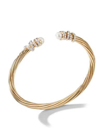 David Yurman Women's Helena Bracelet In 18k Yellow Gold In Pearl