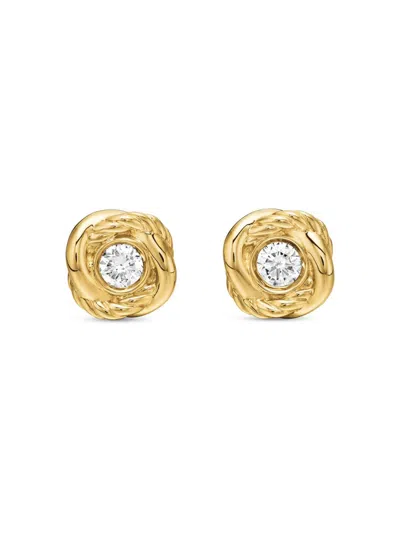 David Yurman Women's Infinity Stud Earrings With Diamonds In Purple