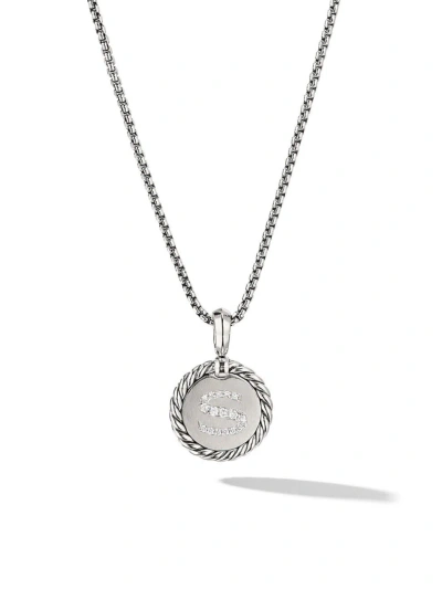 David Yurman Women's Initial Charm With Pavé Diamonds In Initial S